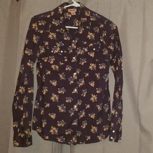 Floral button up